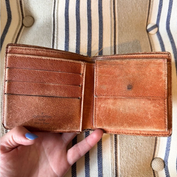 $580 Louis‎ Vuitton Marco Wallet Monogram Canvas brown logo coin purse bag - Picture 5 of 11